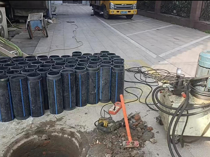 通道PE置换管厂家 DN315置换管 非开挖管短管置换